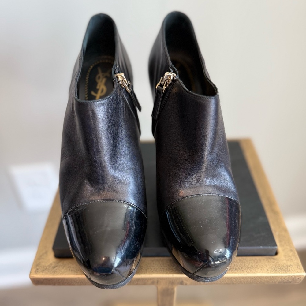 Yves Saint Laurent Tribute Platform Ankle Boots - Picture 6 of 15
